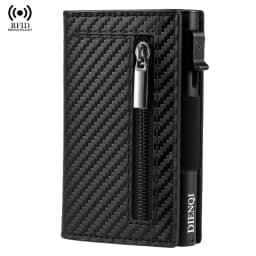 Carbon Fiber Rfid Credit Card Holder Men Wallet Card Holder Luxury Brand Minimalistic Slim Thin Wallet Black Clutch Wallet Male