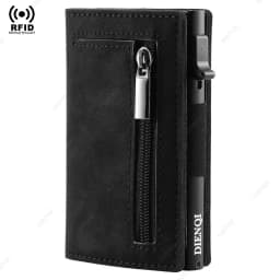 Carbon Fiber Rfid Credit Card Holder Men Wallet Card Holder Luxury Brand Minimalistic Slim Thin Wallet Black Clutch Wallet Male