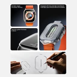 1-5Pcs Tempered Glass For Apple Watch Ultra2 49mm Anti-Scratch Screen Protector for iWatch Seconds Installation Protective Film
