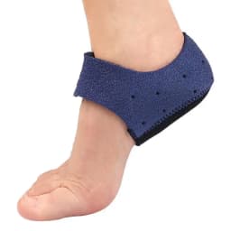 1 Pair Silicone Heel Pads, Shock Absorption, Relieving Leg Pressure, Adjustable Straps, Prevent Slipping Insoles