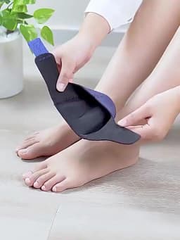 1 Pair Silicone Heel Pads, Shock Absorption, Relieving Leg Pressure, Adjustable Straps, Prevent Slipping Insoles