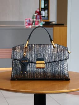 2026 New Retro Blue Snake-Shaped High-Grade Handbag Fashion Luxury Handbag Lightweight Large-Capacity One-Shoulder Mensen