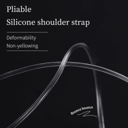 Women's Transparent Frosted Invisible Underwear Straps/ Adjustable Non-slip Seamless Bra Shoulder Strap/ Environmental