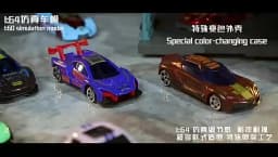 Magic Color Changing Racing Car Model 1:64 Temperature Sensitive Inertia Pull Back Cars Toys Crash-Resistant Durable Boys Gift