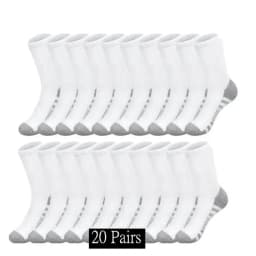 Ultra Soft Breathable Men Classic Crew Socks Comfy Casual Unisex Socks For Outdoor Wearing 1/10/20/30 Pairs 2025