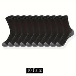 Ultra Soft Breathable Men Classic Crew Socks Comfy Casual Unisex Socks For Outdoor Wearing 1/10/20/30 Pairs 2025
