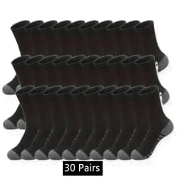 Ultra Soft Breathable Men Classic Crew Socks Comfy Casual Unisex Socks For Outdoor Wearing 1/10/20/30 Pairs 2025