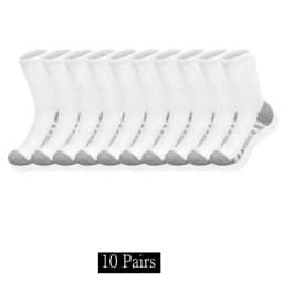 Ultra Soft Breathable Men Classic Crew Socks Comfy Casual Unisex Socks For Outdoor Wearing 1/10/20/30 Pairs 2025