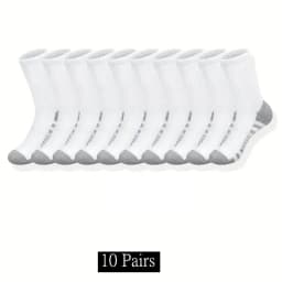 Ultra Soft Breathable Men Classic Crew Socks Comfy Casual Unisex Socks For Outdoor Wearing 1/10/20/30 Pairs 2025