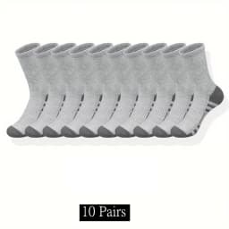 Ultra Soft Breathable Men Classic Crew Socks Comfy Casual Unisex Socks For Outdoor Wearing 1/10/20/30 Pairs 2025