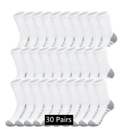 Ultra Soft Breathable Men Classic Crew Socks Comfy Casual Unisex Socks For Outdoor Wearing 1/10/20/30 Pairs 2025