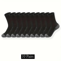 Ultra Soft Breathable Men Classic Crew Socks Comfy Casual Unisex Socks For Outdoor Wearing 1/10/20/30 Pairs 2025