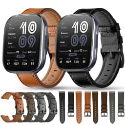Leather Strap Watchband for Amazfit Bip 6 5 Bip6 Smart Watch Wriststrap Quick Releas Bracelet for Amazfit Bip6 Accessories