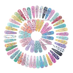 20-100Pcs Print Clips for Hair Metal Barrettes Snap Hair Clips for Girls Kids Teens Women Cute Candy Color Hair Pins for Gift