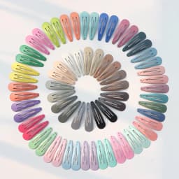 20-100Pcs Print Clips for Hair Metal Barrettes Snap Hair Clips for Girls Kids Teens Women Cute Candy Color Hair Pins for Gift