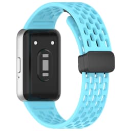 Magnetic D Buckle Sports Silicone Band For Samsung Galaxy Fit 3 Fit3 SM-R390 Replacement Strap Wristband Bracelet Accessories