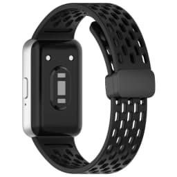 Magnetic D Buckle Sports Silicone Band For Samsung Galaxy Fit 3 Fit3 SM-R390 Replacement Strap Wristband Bracelet Accessories