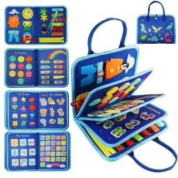 Montessori Busy Board for Ages 3-6 - Sensory Educational Toy for Early Learning & Fine Motor Skills Development
