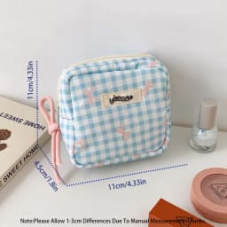 Korean Version Mini Makeup Pouch for Travel Lipstick Envelope Portable Cosmetic Jewelry Storage Bag Christmas/Birthday Gift Idea