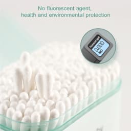 Sticks Cotton 400PCS Organic Baby Cotton Swabs Paper Buds for Baby Ear Nose Clean Ultra Safe Hypo-allergenic Biodegradable