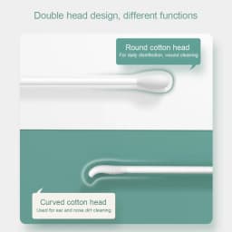 Sticks Cotton 400PCS Organic Baby Cotton Swabs Paper Buds for Baby Ear Nose Clean Ultra Safe Hypo-allergenic Biodegradable