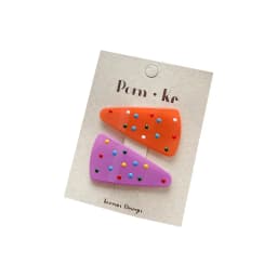 2pcs/set Cute Jelly Color Korean Fashion Kids Girl Hair Clip Triangle Candy Sweet Barrttes for Children BB's Clip Headwear