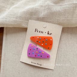 2pcs/set Cute Jelly Color Korean Fashion Kids Girl Hair Clip Triangle Candy Sweet Barrttes for Children BB's Clip Headwear