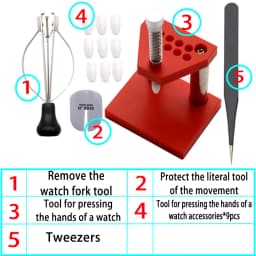 Watch repair tools, install watch needle machines, press and remove watch hour, minute, and second hand tools
