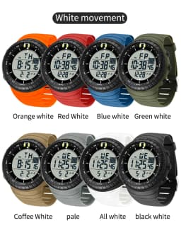 SANDA New 6256 Men's Electronic Watch Large Dial Outdoor Waterproof Sports Watch Night Light Alarm Clock Multi Functional Watch