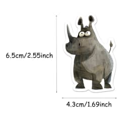 50PCS Weird Animal Watercolor Graffiti Stickers DIY Luggage Skateboarding Motorcycle Waterproof Stickers