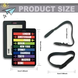 New Letter Airplane Shaped Luggage Bag PVC Tag Name ID Bag Identification Tag Travel Accessories