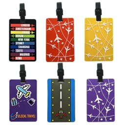 New Letter Airplane Shaped Luggage Bag PVC Tag Name ID Bag Identification Tag Travel Accessories
