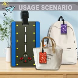 New Letter Airplane Shaped Luggage Bag PVC Tag Name ID Bag Identification Tag Travel Accessories