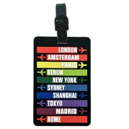 New Letter Airplane Shaped Luggage Bag PVC Tag Name ID Bag Identification Tag Travel Accessories