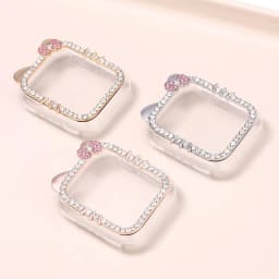 Protective Case for Apple Watch Case 9/8/7 41 46mm 45mm Bling Rhinestone Bumper Frame Cover iWatch Series 10/6/5/4 SE 40mm 44mm