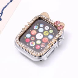 Protective Case for Apple Watch Case 9/8/7 41 46mm 45mm Bling Rhinestone Bumper Frame Cover iWatch Series 10/6/5/4 SE 40mm 44mm