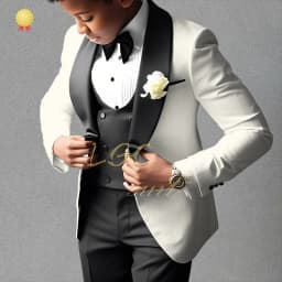 Boys’ Beige 3-Piece Suit with Classic Modern Comfortable Tailoring, Ideal for Weddings, Banquets, Birthdays & Performances