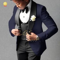 Boys’ Beige 3-Piece Suit with Classic Modern Comfortable Tailoring, Ideal for Weddings, Banquets, Birthdays & Performances