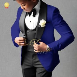 Boys’ Beige 3-Piece Suit with Classic Modern Comfortable Tailoring, Ideal for Weddings, Banquets, Birthdays & Performances