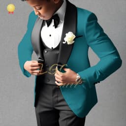 Boys’ Beige 3-Piece Suit with Classic Modern Comfortable Tailoring, Ideal for Weddings, Banquets, Birthdays & Performances