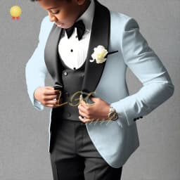 Boys’ Beige 3-Piece Suit with Classic Modern Comfortable Tailoring, Ideal for Weddings, Banquets, Birthdays & Performances