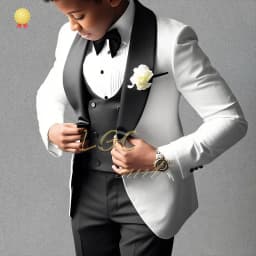 Boys’ Beige 3-Piece Suit with Classic Modern Comfortable Tailoring, Ideal for Weddings, Banquets, Birthdays & Performances