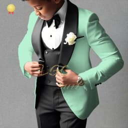 Boys’ Beige 3-Piece Suit with Classic Modern Comfortable Tailoring, Ideal for Weddings, Banquets, Birthdays & Performances