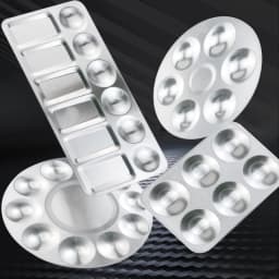 Silver aluminum color palette, simple color palette, watercolor pigment board, art painting supplies