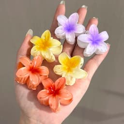 4cm Small Gradient Flower Hair Clips New Sweet Flower Side Barrettes Crab Hairpins Baby Headwear For Women Hair Accessories Gift