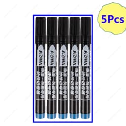 1-100Pcs Waterproof Oil-based Marker Pen Quick Dry Black Blue Red Ink Permanent for Metal Glass Stationery Art School Supply