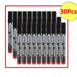 1-100Pcs Waterproof Oil-based Marker Pen Quick Dry Black Blue Red Ink Permanent for Metal Glass Stationery Art School Supply