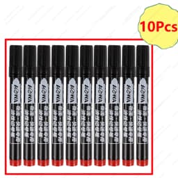 1-100Pcs Waterproof Oil-based Marker Pen Quick Dry Black Blue Red Ink Permanent for Metal Glass Stationery Art School Supply