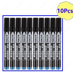 1-100Pcs Waterproof Oil-based Marker Pen Quick Dry Black Blue Red Ink Permanent for Metal Glass Stationery Art School Supply