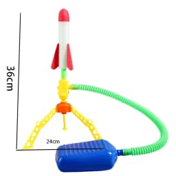 Childrens Air Rocket Foot Pump Launcher Flying Toys Game Set Jump Practice Hands-Original Judgment Ability Accessories Random